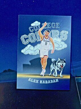 2023-24 ONIT UConn Alex Karaban College Colors #32 NIL Card